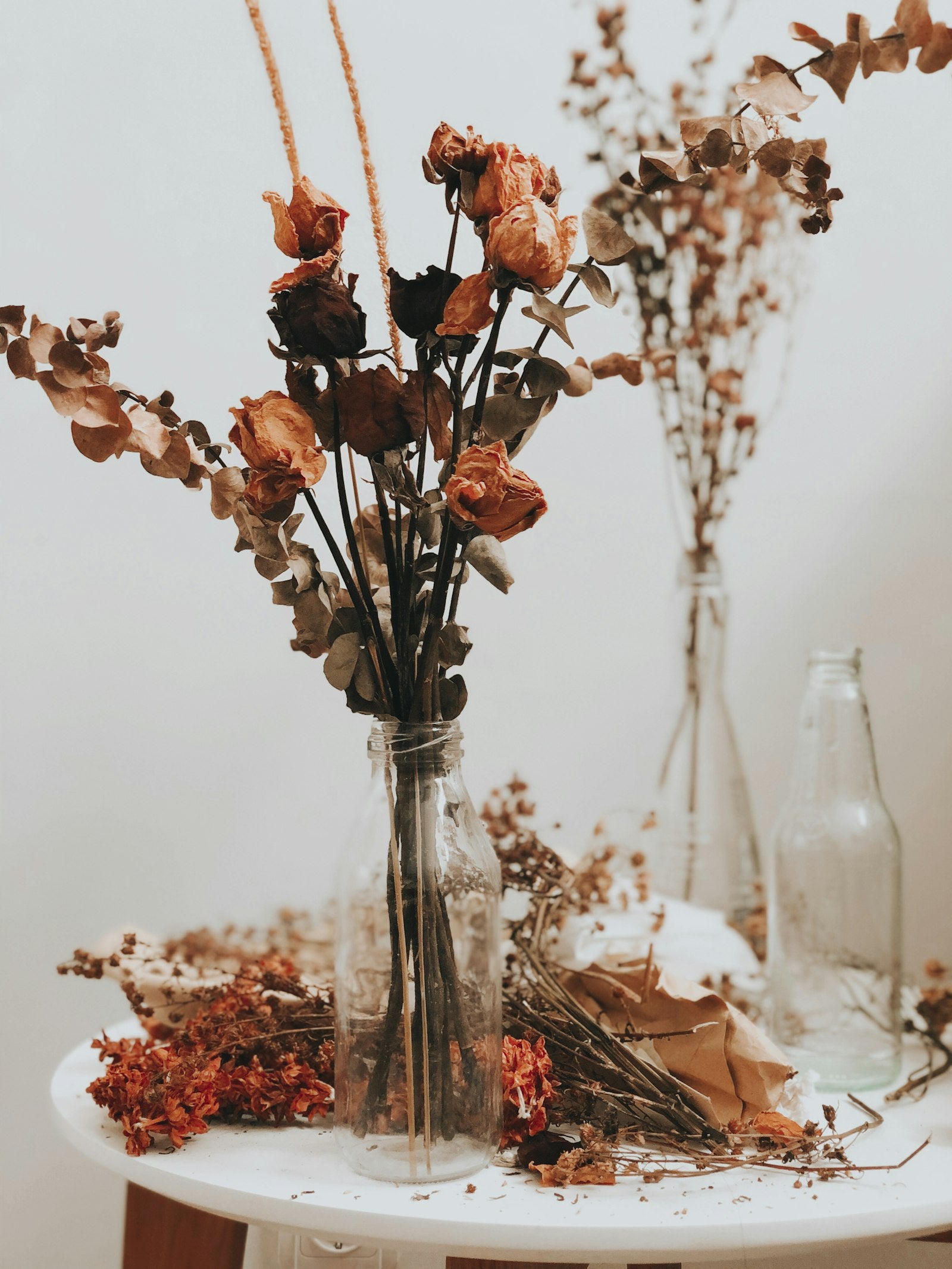 Trockenblumen-Arrangement