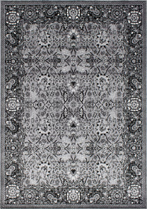 Kyla Grey Black Oriental Pattern Rug